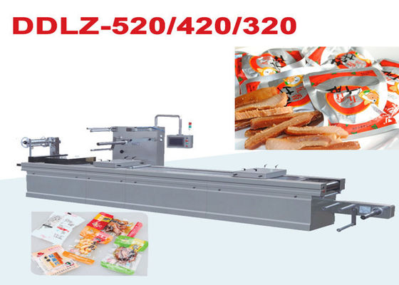 Automatic Stretch Vacuum Snacks Food Packaging Machine / Shrinking Film Packing Machine