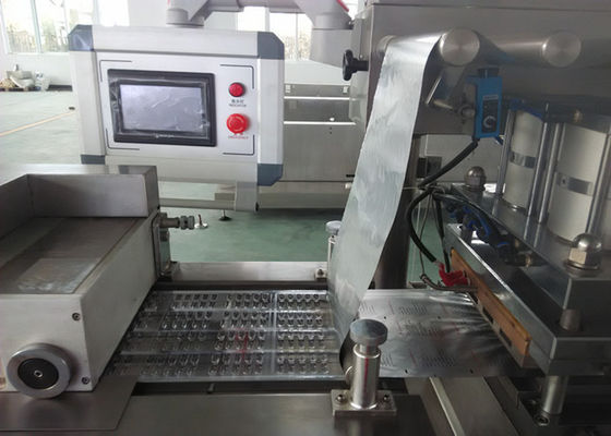 ALU PVC Package Line High Speed Blister Packing Machine For 80 Cutting Per Min at max