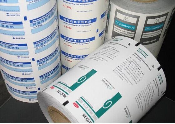 Laminated Paper Aluminium Foil For Drug / Food And Small Medical Devices Packaging