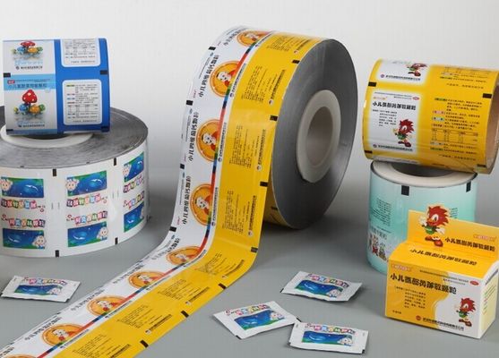 Gravure Soft Plastic Printed Blister Packaging Materials PET / AL / PE Film