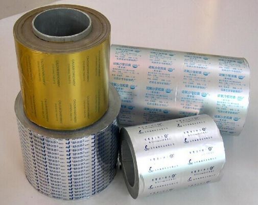 Lacquer Coated Aluminum  Blister Foil Parma Packaging Materials Gravure Printing