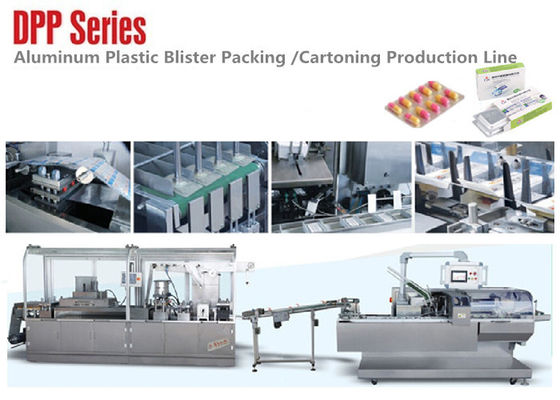 Automatic High Speed Alu Plastic Blister Packaging Machine Line Pharmaceutical Industry