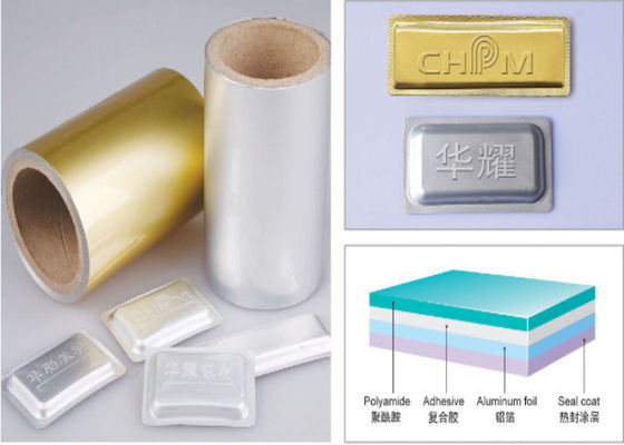 Soft Tropical Blister Packaging Materials Aluminum Blister Foil