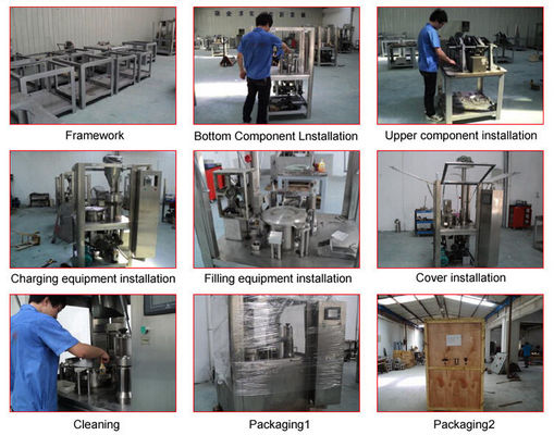 Powder or Grain Automatic Capsule Filling Machine 192000 Capsules Per Hour