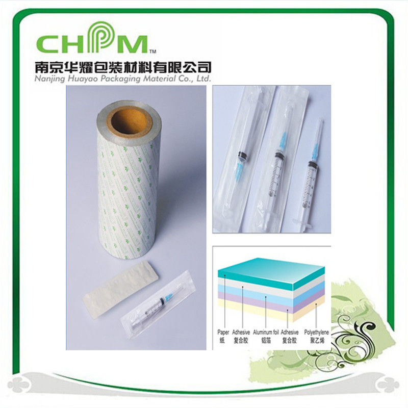 Laminated Paper Aluminium Foil For Drug / Food And Small Medical Devices Packaging