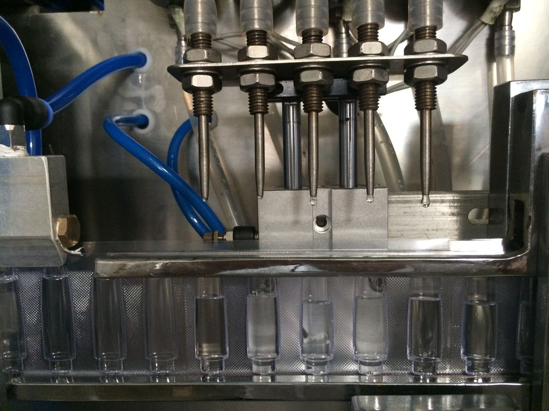 Mini Automatic Liquid Filling And Sealing Machine for Plastic Ampoule Packing