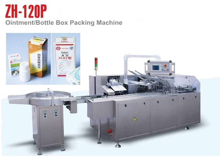 PLC Control ZH 120P Automatic Cartoning Machine for Small Medicine Bottle
