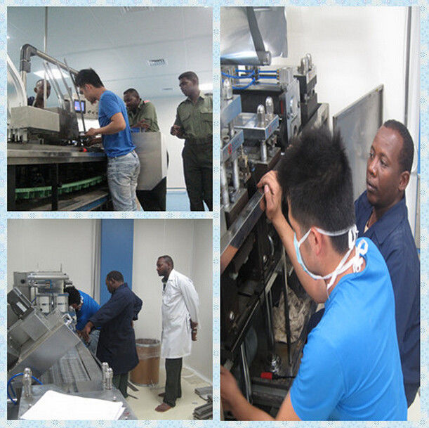 Flat Type 250E Alu Alu Blister Packing Machine For Medicine Double Aluminum Packaging