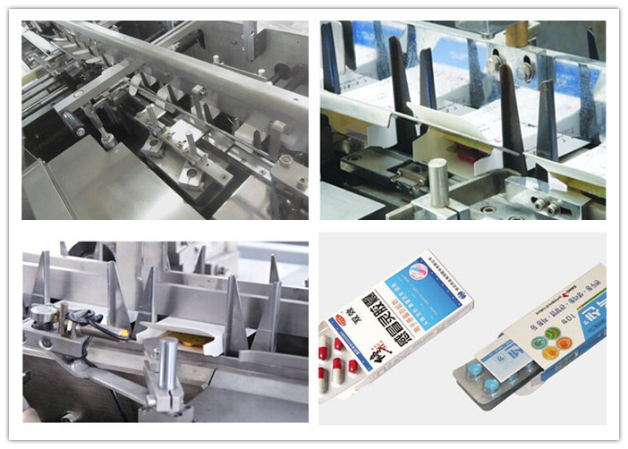 PLC Control Blister Automatic Cartoning Machine With Speed Adjusting By Inverter