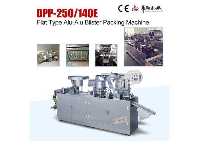 Pill Tablet Blister Packaging Machine , 8KW Capsule Packing Machine