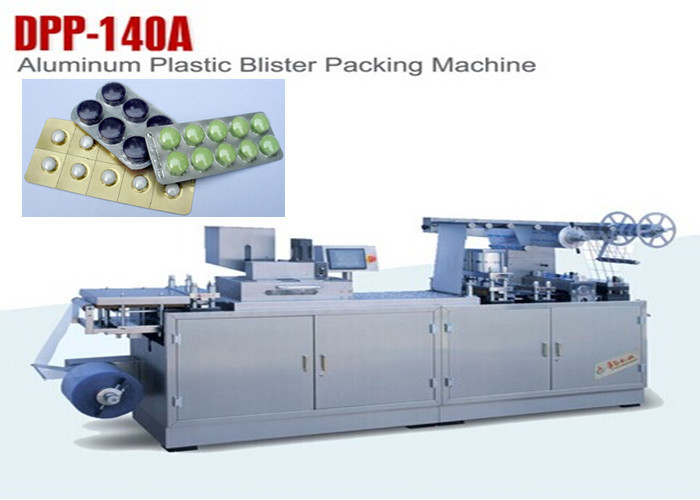 Pharmacy Tablet Blister Packing Machine , Alu PVC Blistering Machine