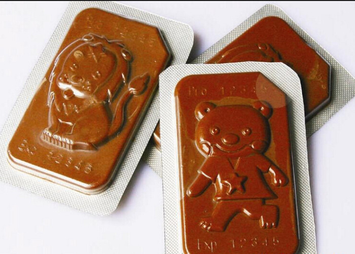 Chocolate Flat Plate Automatic Blister Packing Machine Blister Pack Sealing Machine